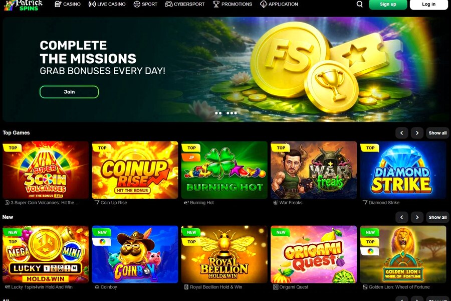 Patrick Spins Casino: Your Registration Journey Begins Here